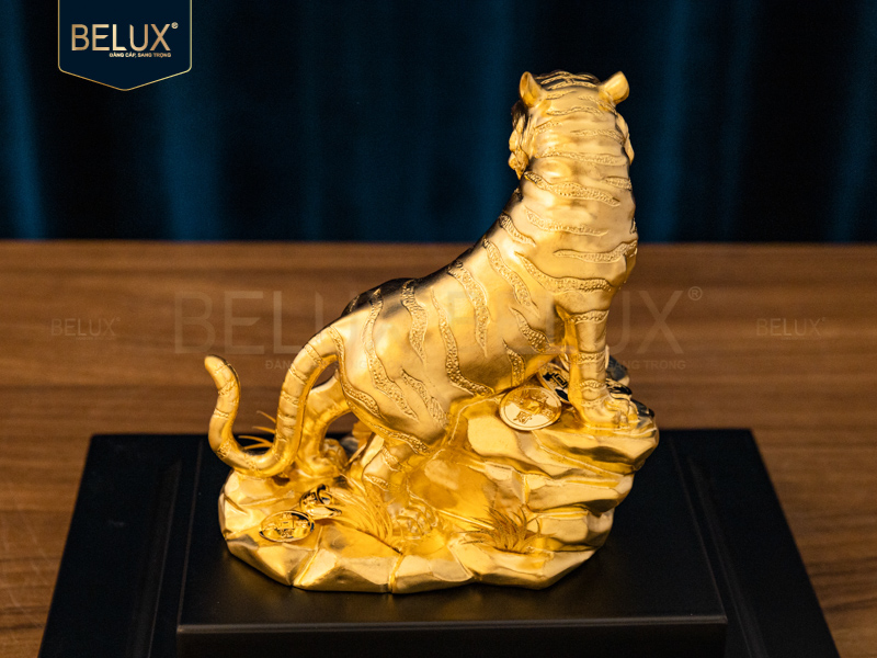 Tượng Linh Vật Hổ Dát Vàng 24k